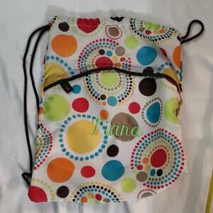 Thirty - One Cinch Sac with Polka Dots